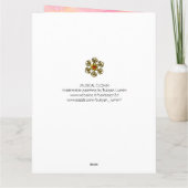 MUSIKKULTUR MIT PINKEN GLITZERN Happy Birthday Karte (Rückseite)