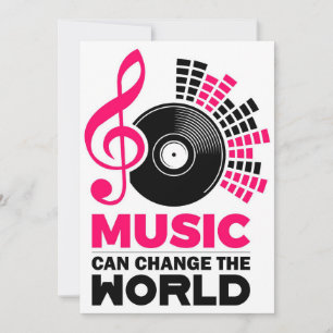 Musikkunst kann die Welt verändern Dankeskarte