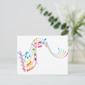 Musikkunst Postkarte (Stehend Vorderseite)