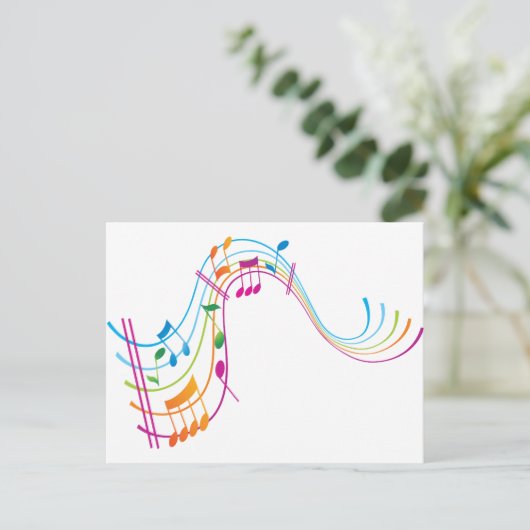 Musikkunst Postkarte (Stehend Vorderseite)