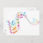 Musikkunst Postkarte (Vorne/Hinten)