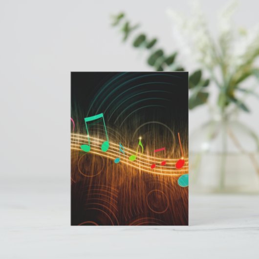 Musikkunst Postkarte (Stehend Vorderseite)