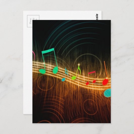 Musikkunst Postkarte (Vorne/Hinten)