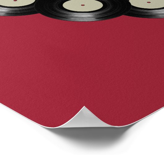 Musikkunst / Vinyl-Platten Poster (Ecke)