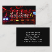 Musikkünstler des beruflichen Tonstudios Visitenkarte (Vorne/Hinten)