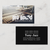 Musikkünstler des beruflichen Tonstudios Visitenkarte (Vorne/Hinten)