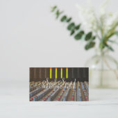 Musikkünstler des beruflichen Tonstudios Visitenkarte (Stehend Vorderseite)