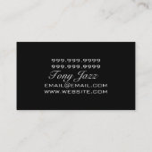 Musikkünstler des beruflichen Tonstudios Visitenkarte (Rückseite)