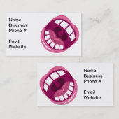 Musikkünstler Funny Pink und Weiß Visitenkarte (Vorne/Hinten)
