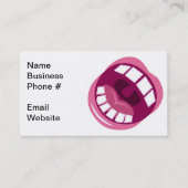 Musikkünstler Funny Pink und Weiß Visitenkarte (Vorderseite)