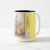 Musikkunstsammlung - Geige Zweifarbige Tasse (VorderseiteRechts)