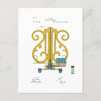 Musikleaf Turner - G. Vix Patent - farbig Postkarte