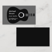 Musiklehrer . akustische Gitarre Visitenkarte (Vorne/Hinten)