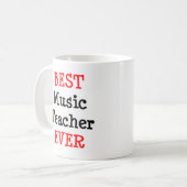 Musiklehrer, am besten kaffeetasse (Vorderseite Links)