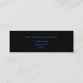 Musiklehrer/Anweisung Mini Visitenkarte (Rückseite)