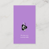 Musiklehrer | BERUFLICH Visitenkarte (Rückseite)