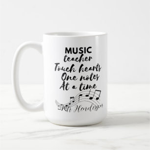 Musiklehrer berührt Herz Lehrer Dankbarkeitstag Kaffeetasse