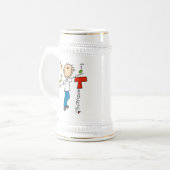 Musiklehrer Bierglas (Vorderseite Links)