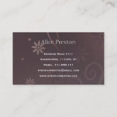 Musiklehrer | Bronze-Piano Visitenkarte (Rückseite)