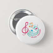 Musiklehrer Button (Vorne & Hinten)