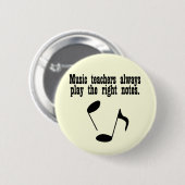 Musiklehrer Button (Vorne & Hinten)