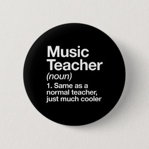 Musiklehrer definieren Spaß an der Schule Button