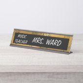 MUSIKLEHRER-DESKPLATTE SCHREIBTISCHNAMENSPLAKETTE (Vorderseite )