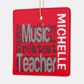 Musiklehrer Extraordinaire CUSTOM Keramikornament (Links)