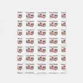 Musiklehrer Fleecedecke (Vorderseite)