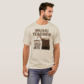 Musiklehrer (Funny) Schokolade T-Shirt (Vorne ganz)