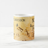 Musiklehrer Funny Treble Joke | Name Kaffeetasse (Mittel)