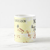 Musiklehrer Funny Treble Joke | Name Kaffeetasse (Mittel)