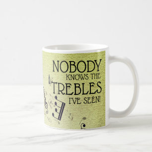 Musiklehrer Funny Treble Joke Name Kaffeetasse