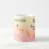 Musiklehrer Funny Treble Joke | Name Kaffeetasse (Mittel)