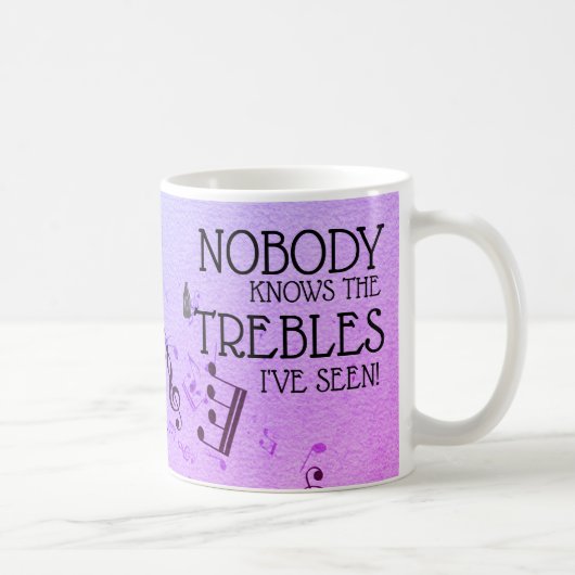 Musiklehrer Funny Treble Joke | Name Template Kaffeetasse (Rechts)