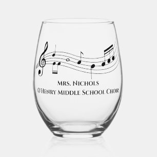 Musiklehrer für personalisierte Musik - Anmerkunge Weinglas Ohne Stiel