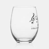 Musiklehrer für personalisierte Musik - Anmerkunge Weinglas Ohne Stiel (Rechts)