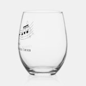 Musiklehrer für personalisierte Musik - Anmerkunge Weinglas Ohne Stiel (Links)