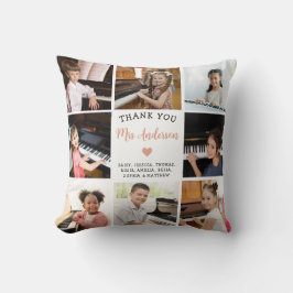 Musiklehrer Gift Foto Collage Kissen