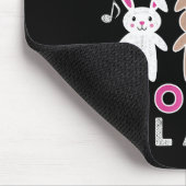 Musiklehrer Gift Osterhahn Bunny Rabbit Niedlich Mousepad (Ecke)