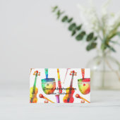 Musiklehrer Gitarre Lehrer Klavierlehrer Lehrer Le Visitenkarte (Stehend Vorderseite)