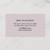 Musiklehrer Gitarre Logo Minimalistisch Singer Visitenkarte (Rückseite)