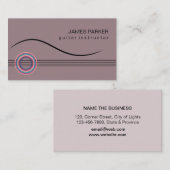 Musiklehrer Gitarre Logo Minimalistisch Singer Visitenkarte (Vorne/Hinten)