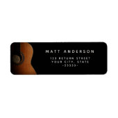 Musiklehrer Gitarre Moderne Rücksendeadresse (Vorne)