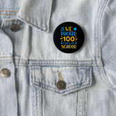 Musiklehrer - Glücklicher 100. Tag der Schule Wir  Button (Beispiel)