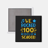 Musiklehrer - Glücklicher 100. Tag der Schule Wir  Magnet (Vorderseite/Rückseite)