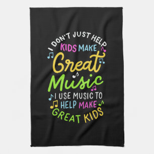 Musiklehrer - Hilfe für Kinder, Musikgeschenke zu  Geschirrtuch