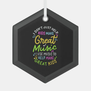 Musiklehrer - Hilfe für Kinder, Musikgeschenke zu Ornament Aus Glas