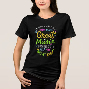 Musiklehrer - Hilfe für Kinder, Musikgeschenke zu Tri-Blend Shirt