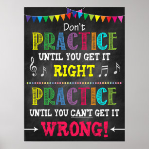 Musiklehrer im Klassenzimmer Printable Poster